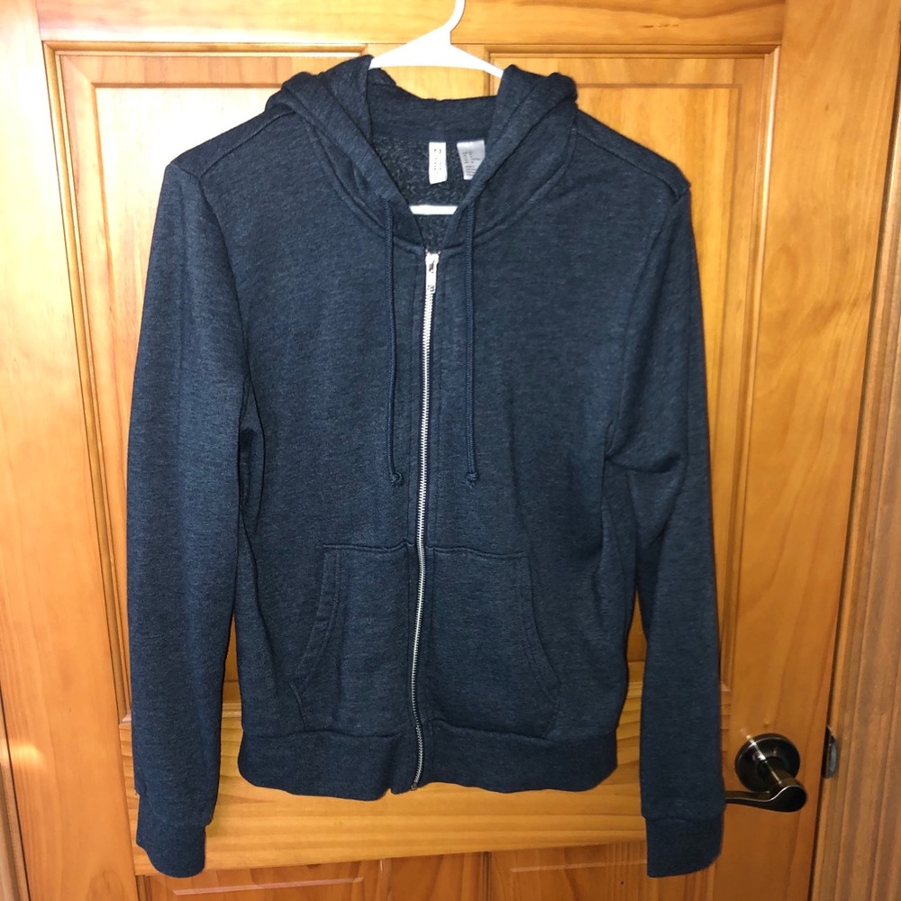 navy zip up hoodie